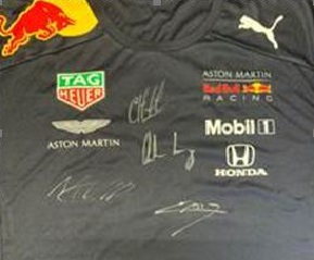 Aardvark Marketing Consultants | detail of the Red Bull signed shirt